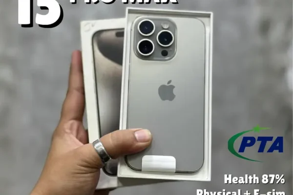 iPhone 15 Pro Max 256gb PTA Approved LAHORE