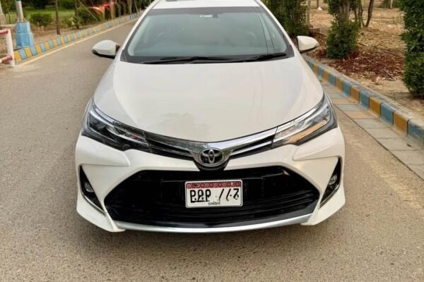 Toyota Corolla Grande 2024 White with Black Interior – 32K Original – First Owner – Bumper